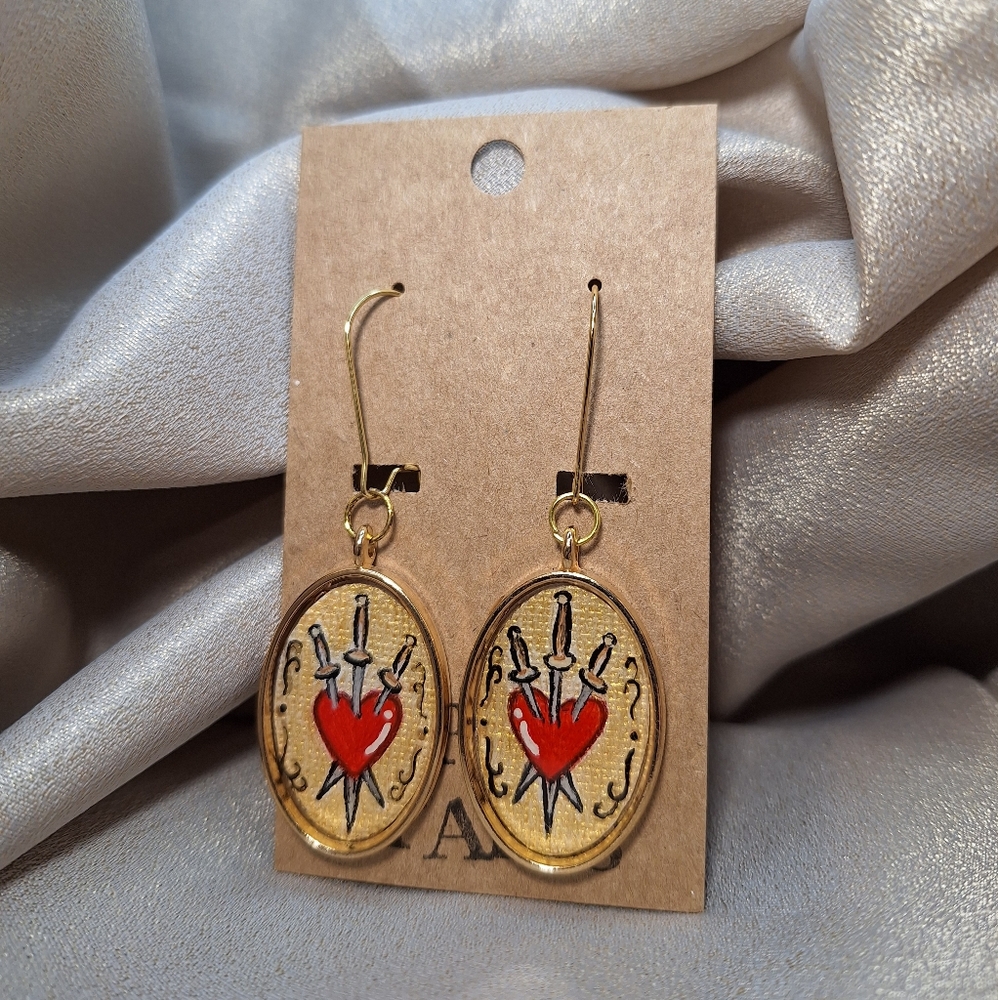 Hand painted earrings